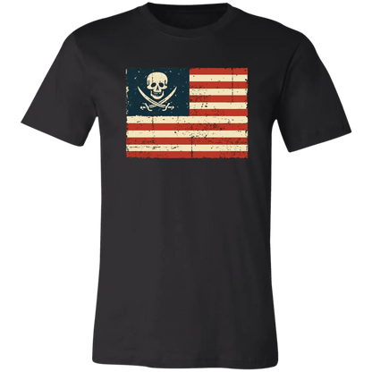 American Pirate Flag Jersey Short-Sleeve T-Shirt - Image #6