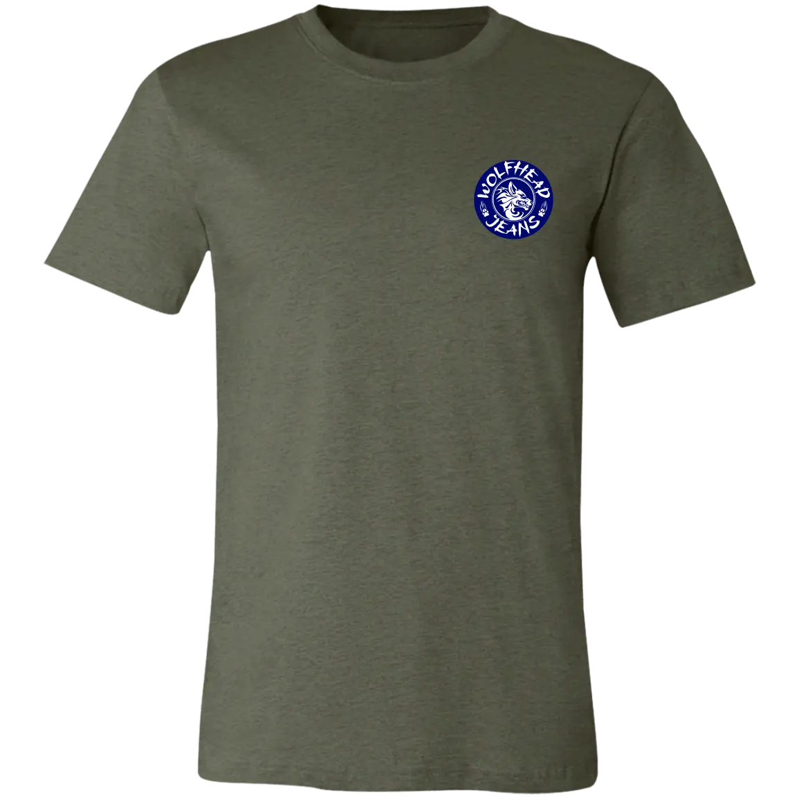 Be the Alpha Men's Blue Jersey Short-Sleeve T-Shirt - T-Shirts Heather Military Green / M Real Domain Streetwear Real Domain Streetwear