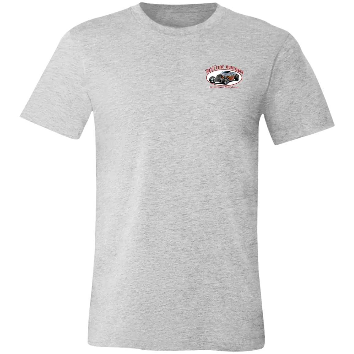 HellFire Customs Jersey Short-Sleeve T-Shirt - T-Shirts Athletic Heather / M Real Domain Streetwear Real Domain Streetwear