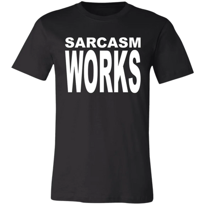 Sarcasm Works Jersey Short-Sleeve T-Shirt - T-Shirts Black / M Real Domain Streetwear Real Domain Streetwear