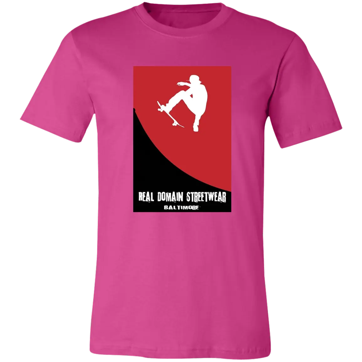 Real Domain Streetwear Jersey Short-Sleeve T-Shirt - T-Shirts Berry / M Real Domain Streetwear Real Domain Streetwear