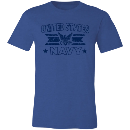 United States Navy Jersey Short-Sleeve T-Shirt - T-Shirts Heather Royal / S Real Domain Streetwear Real Domain Streetwear