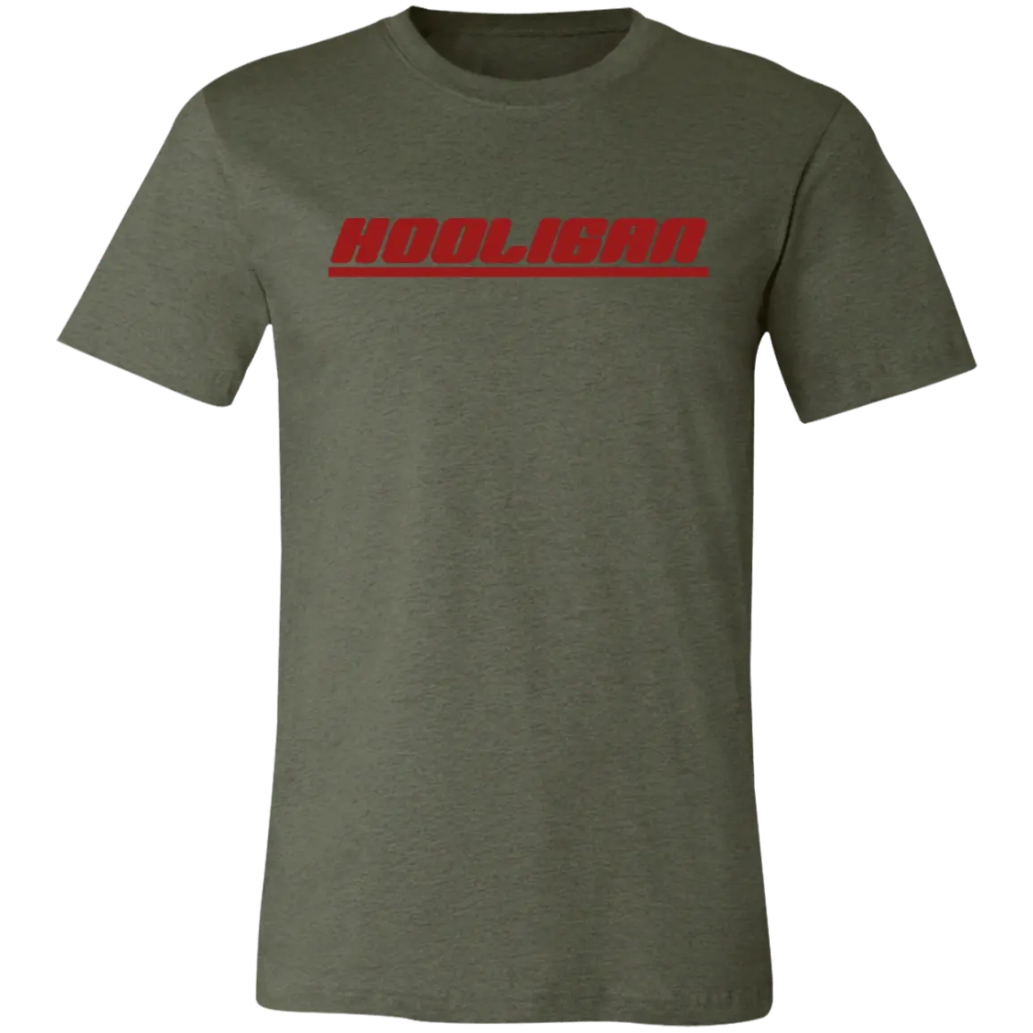 Hooligan Jersey Short-Sleeve T-Shirt - T-Shirts Heather Military Green / S Real Domain Streetwear Real Domain Streetwear