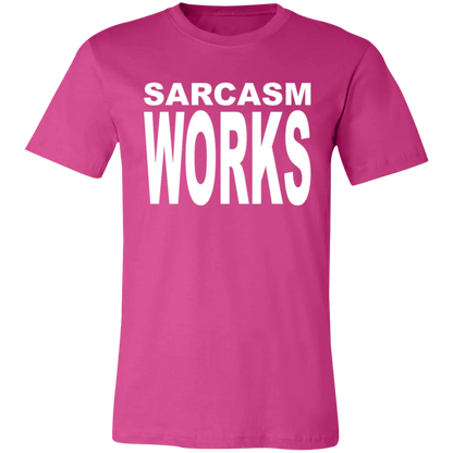 Sarcasm Works Jersey Short-Sleeve T-Shirt - T-Shirts Berry / M Real Domain Streetwear Real Domain Streetwear