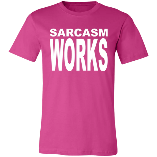 Sarcasm Works Jersey Short-Sleeve T-Shirt - T-Shirts Berry / M Real Domain Streetwear Real Domain Streetwear