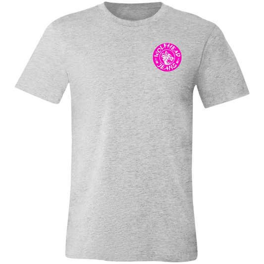 Be the Alpha Women's Pink Jersey Short-Sleeve T-Shirt - T-Shirts Athletic Heather / S Real Domain Streetwear Real Domain Streetwear