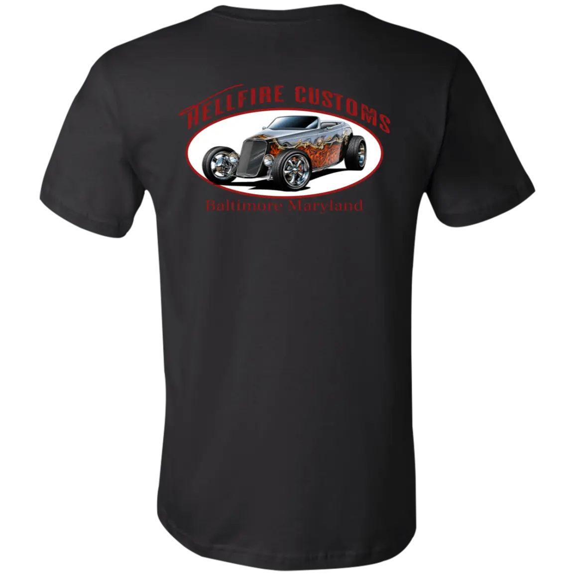 HellFire Customs Jersey Short-Sleeve T-Shirt - T-Shirts Athletic Heather / M Real Domain Streetwear Real Domain Streetwear