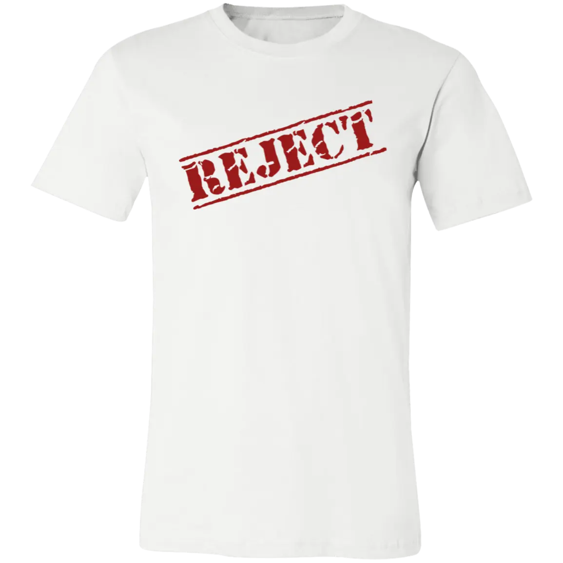 Reject Stamped Jersey Short-Sleeve T-Shirt - T-Shirts White / S Real Domain Streetwear Real Domain Streetwear