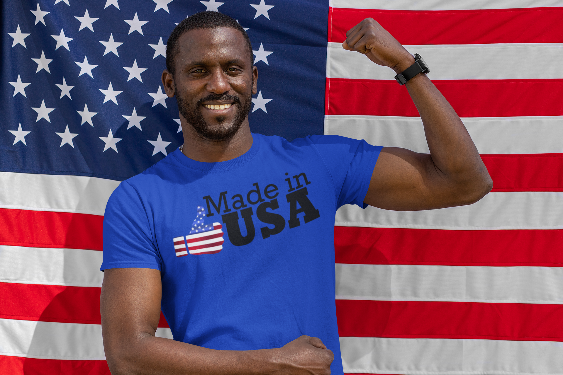 Made in USA Thumbs Up Jersey Short-Sleeve T-Shirt - T-Shirts White / M Real Domain Streetwear Real Domain Streetwear