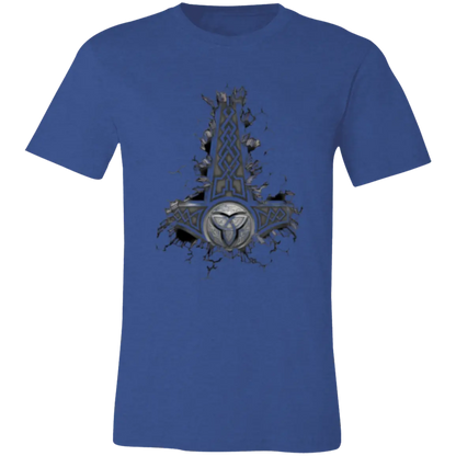 Mjölnir Jersey Short-Sleeve T-Shirt - T-Shirts Heather Royal / M Real Domain Streetwear Real Domain Streetwear