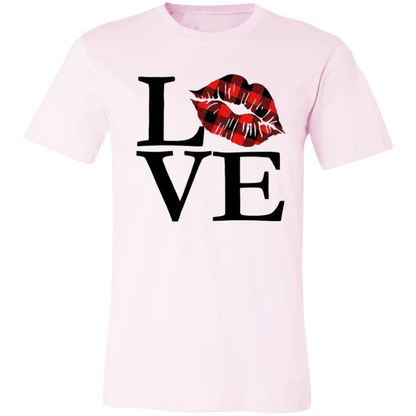 Love with a Kiss Jersey Short-Sleeve T-Shirt - T-Shirts Soft Pink / S Real Domain Streetwear Real Domain Streetwear
