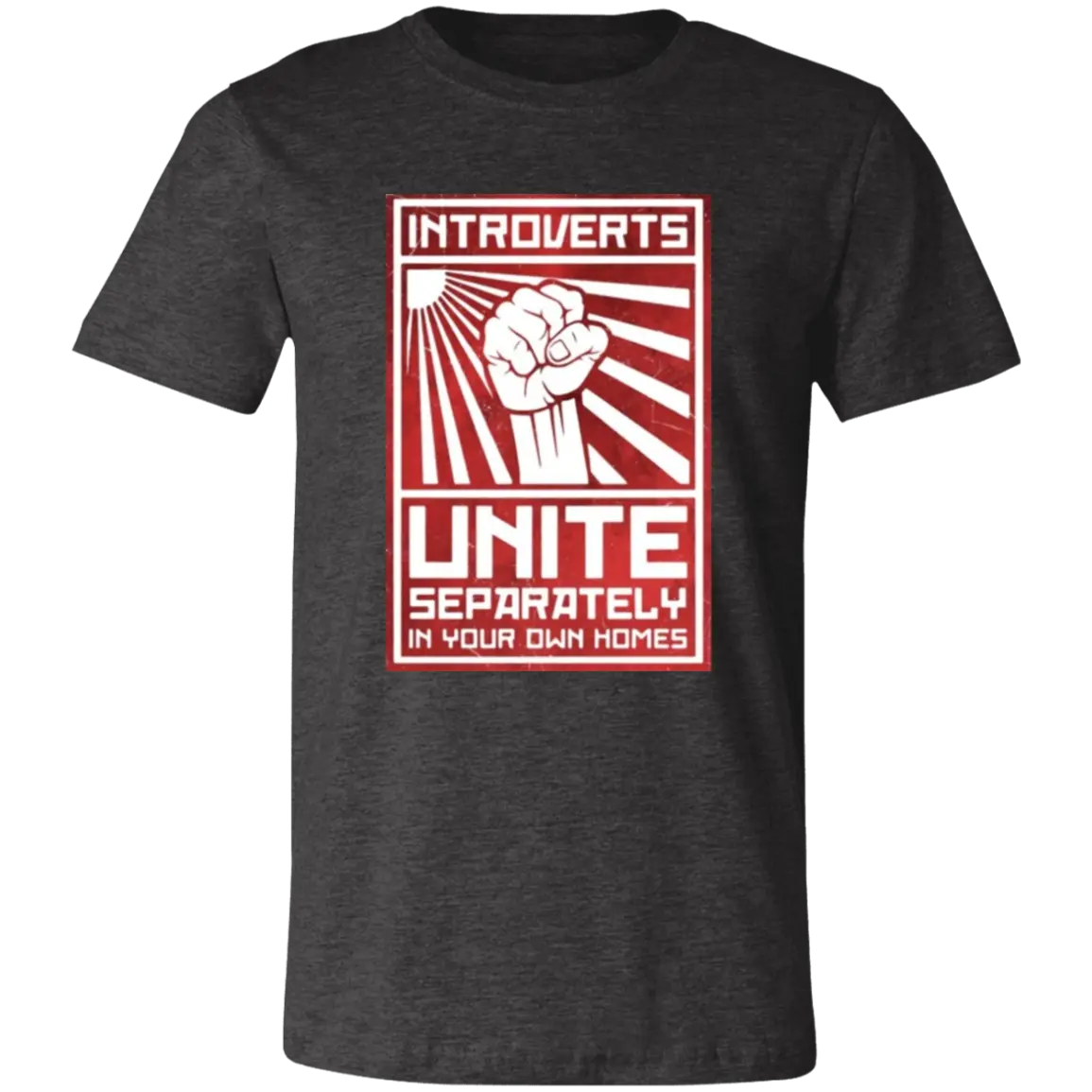 Introverts Unite Jersey Short-Sleeve T-Shirt - T-Shirts Real Domain Streetwear Real Domain Streetwear