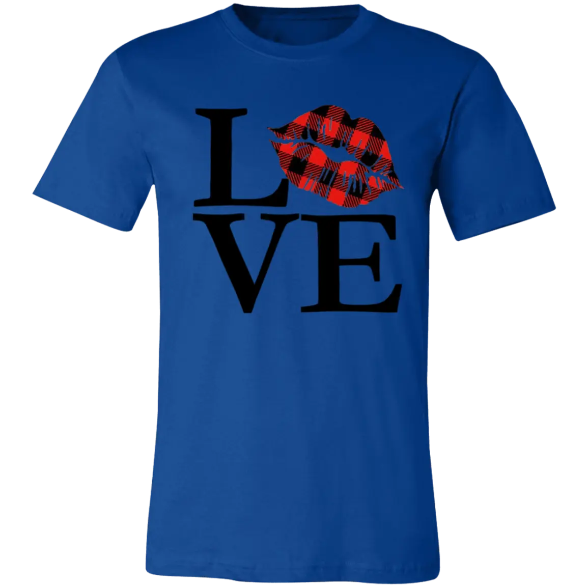 Love with a Kiss Jersey Short-Sleeve T-Shirt - T-Shirts True Royal / S Real Domain Streetwear Real Domain Streetwear