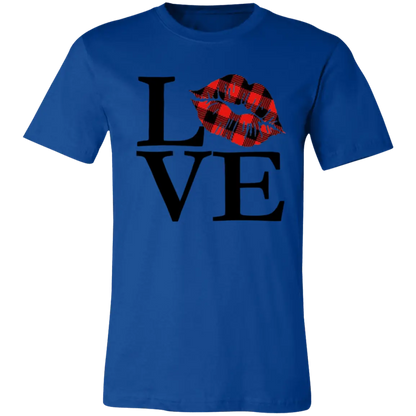 Love with a Kiss Jersey Short-Sleeve T-Shirt - T-Shirts True Royal / S Real Domain Streetwear Real Domain Streetwear