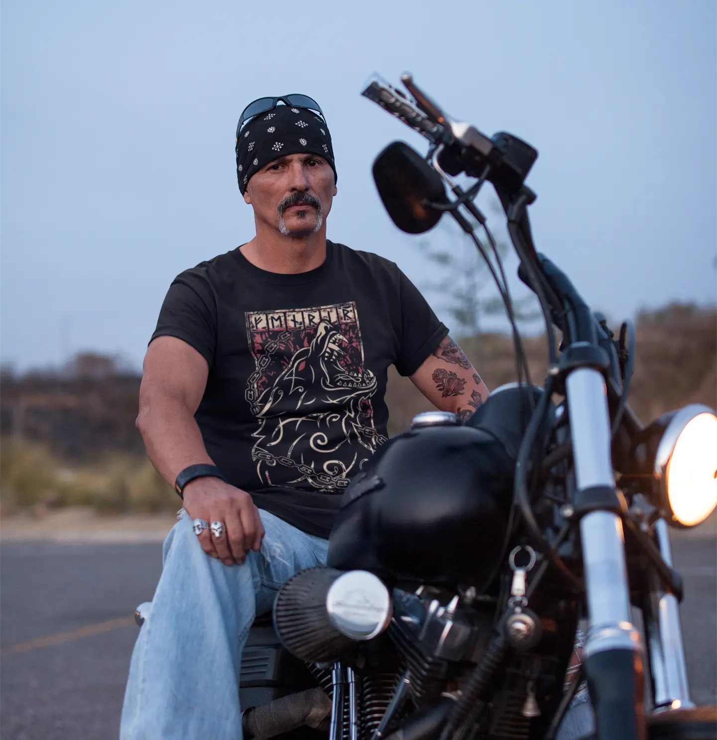 Fenrir Jersey Short-Sleeve T-Shirt - T-Shirts Black / M Real Domain Streetwear Real Domain Streetwear