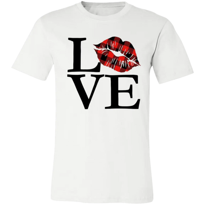 Love with a Kiss Jersey Short-Sleeve T-Shirt - T-Shirts White / S Real Domain Streetwear Real Domain Streetwear