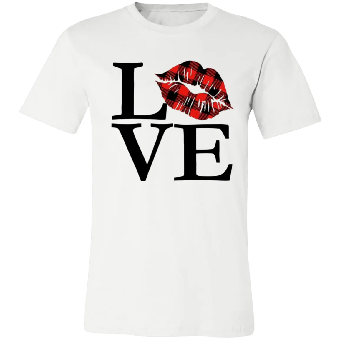 Love with a Kiss Jersey Short-Sleeve T-Shirt - T-Shirts White / S Real Domain Streetwear Real Domain Streetwear