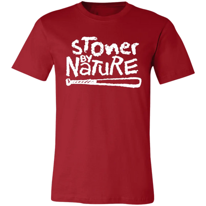 Stoner By Nature Jersey Short-Sleeve T-Shirt - T-Shirts Canvas Red / S Real Domain Streetwear Real Domain Streetwear